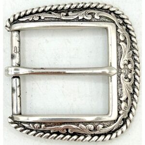 Ariat Silver and Brown Western Belt with Turquoise Accent GUC 1981 Ariat | Accessories | Ariat Silver And Brown Western Belt  main image 4
